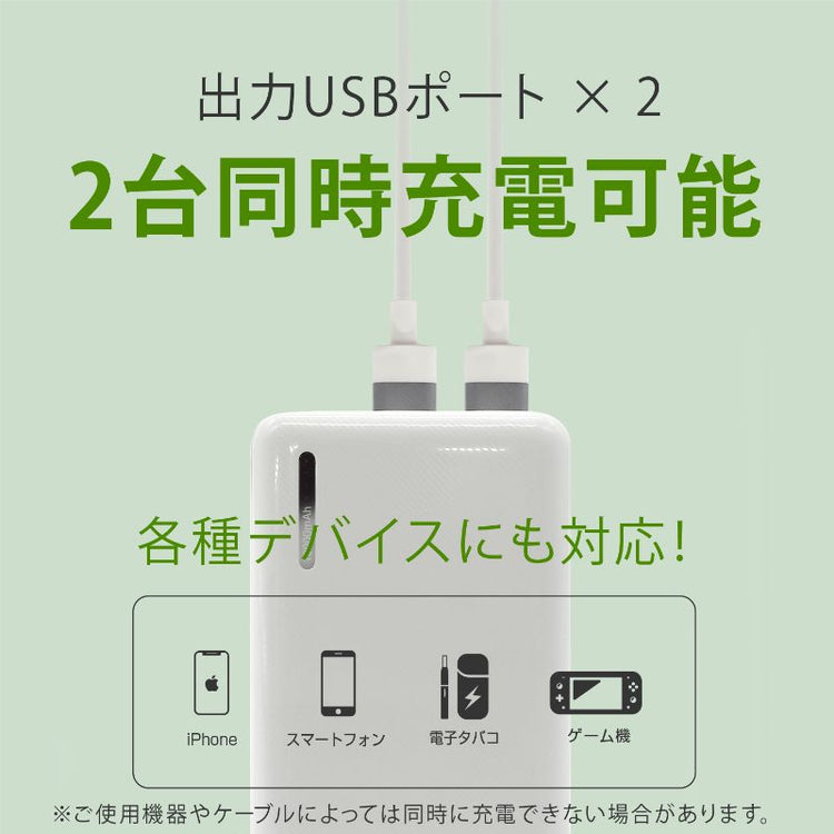 【Tuna】10000mAh 小型 モバイルバッテリー PSE取得済み GWP-10A22