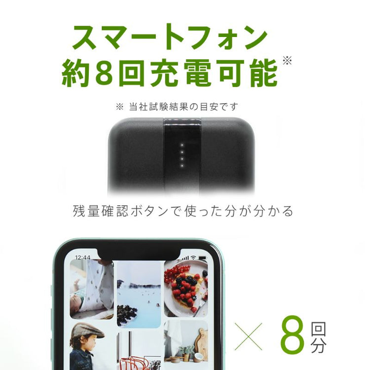 【Tuna】20000mAh 大容量 薄型・軽量モバイルバッテリー PSE取得済み 白(GWP-20A221WT)/黒(GWP-20A221BT)