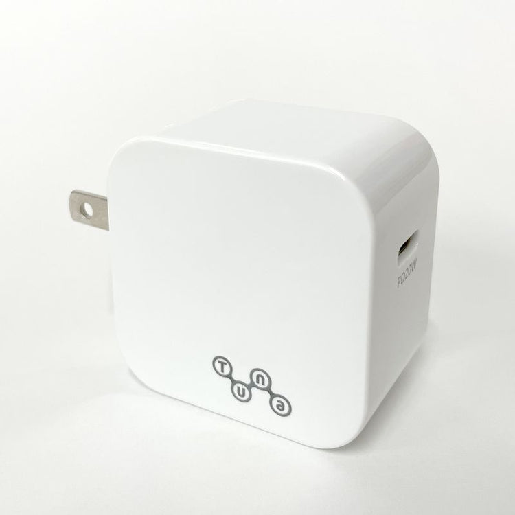 【Tuna】20W PD対応Type-C1ポート ACアダプタ 充電器 GWA-PD2WW
