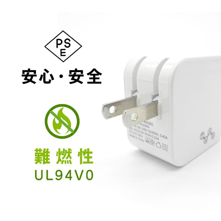 【Tuna】20W PD対応Type-C1ポート ACアダプタ 充電器 GWA-PD2WW