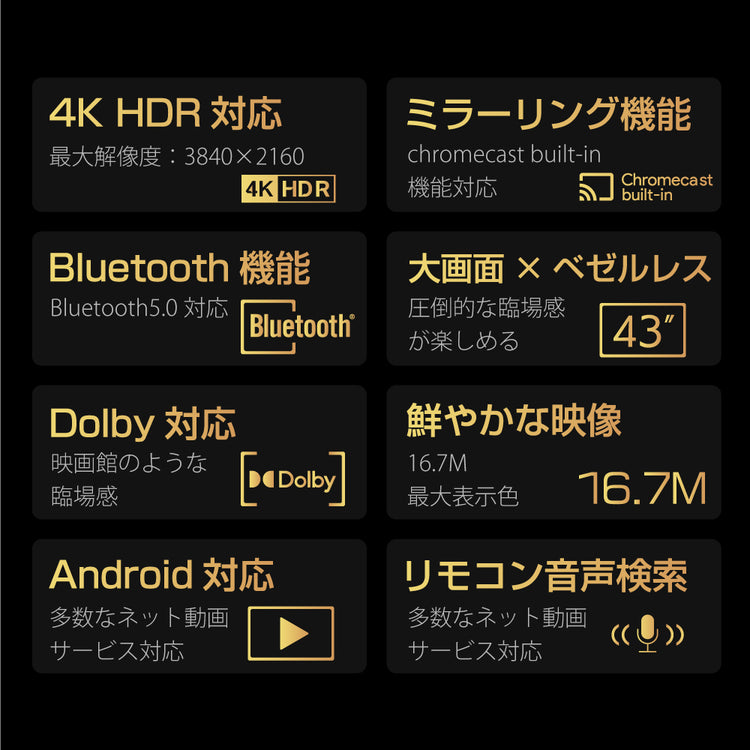 【WIS】50インチ 4Kチューナーレステレビ AI-S50K