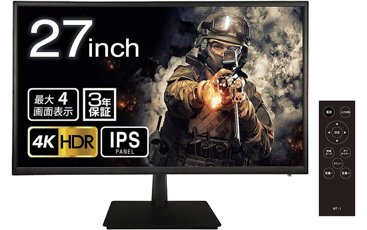 【WIS】27インチ 4K PCモニター AS-K27MT