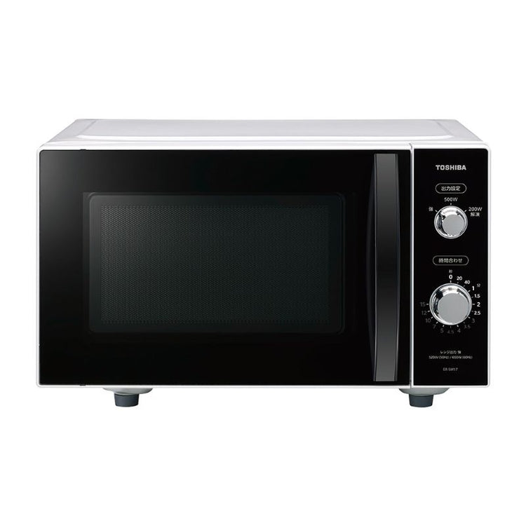 【東芝】単機能レンジ フラットタイプ 横開き 17L ホワイト ヘルツフリー ER-SM17W