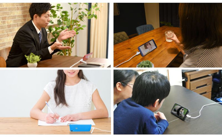 【Tuna】テレワーク・動画視聴に最適!Androidスマートフォン用スタンド充電・データ転送ケーブル 1m GWC-1AC53S