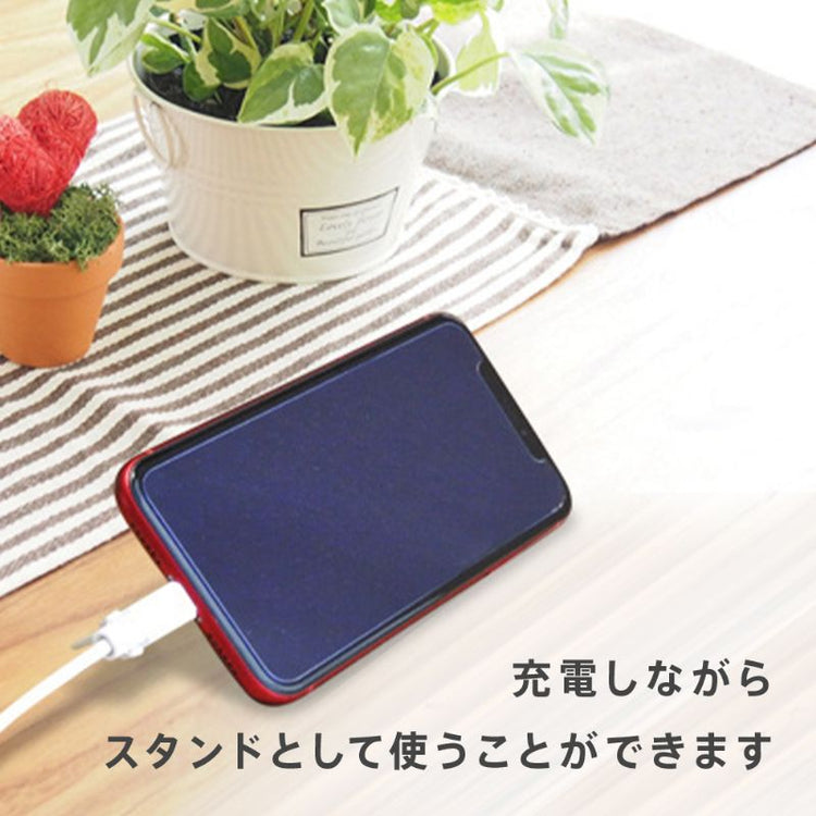 【Tuna】テレワーク・動画視聴に最適!iPhone用スタンド充電・データ転送ケーブル 1m GWC-1AL54S