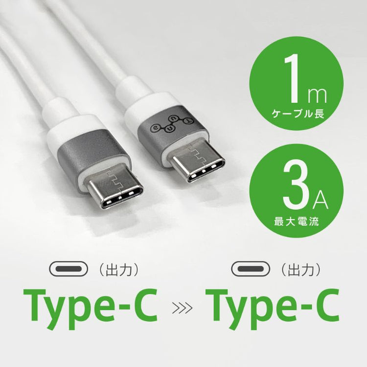 【Tuna】超急速充電PD60W対応Type-C充電・データ転送ケーブル 1m GWC-1CC2321D