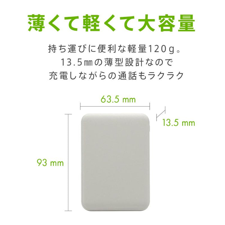 【Tuna】5000mAh 薄型・軽量モバイルバッテリー PSE取得済み 2020年モデル GWP-5A221