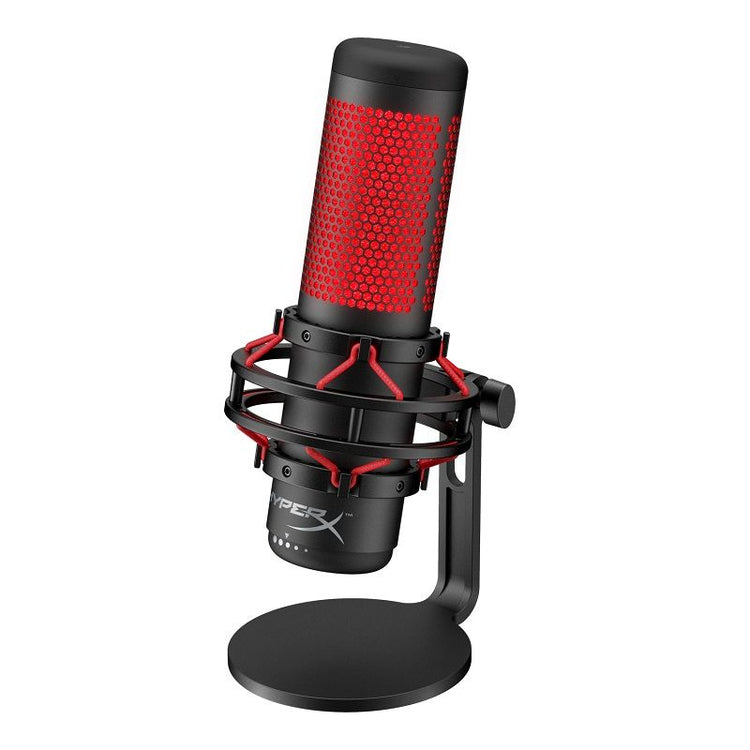 【HyperX】QuadCast USB コンデンサー ゲーミング マイクロフォン 4P5P6AA