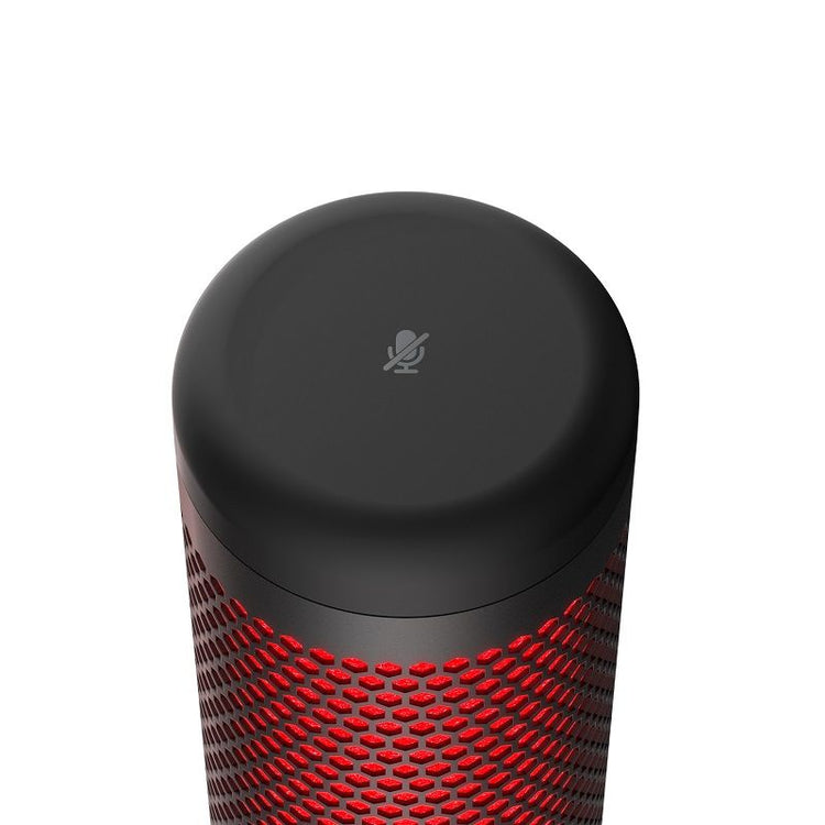 【HyperX】QuadCast USB コンデンサー ゲーミング マイクロフォン 4P5P6AA