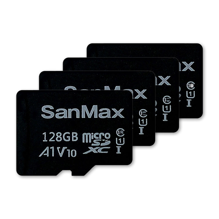 【SanMax】MicroSD card 4枚セット(64GB:SMP128AV4/128GB:SMP128AV4 256GB:SMH256AVL34)
